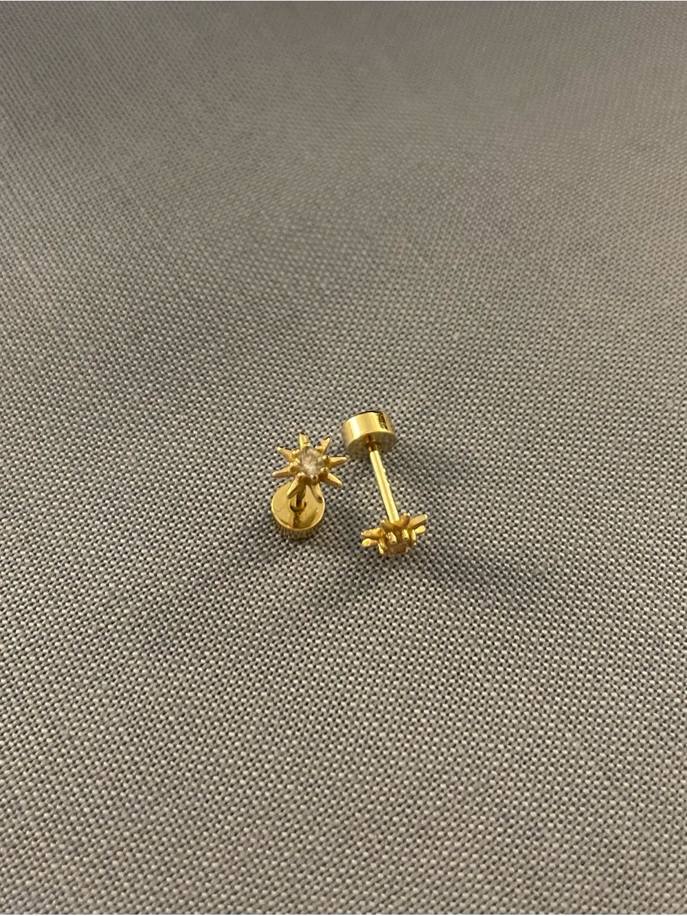 Pavoi Gold-Plated Sunburst Screw Back Studs